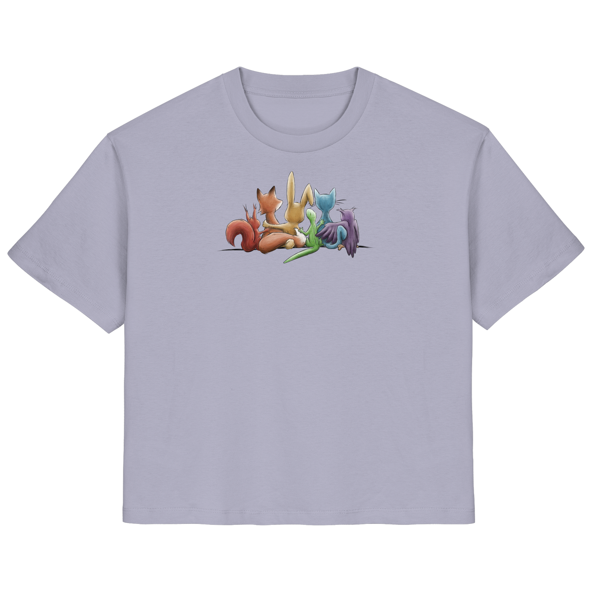 Regenbogen Tiere für Freundschaft, Toleranz und Vielfalt - Ladies Organic Shirt