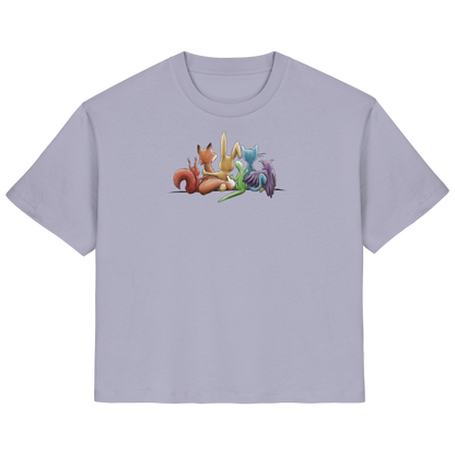 Regenbogen Tiere für Freundschaft, Toleranz und Vielfalt - Ladies Organic Shirt
