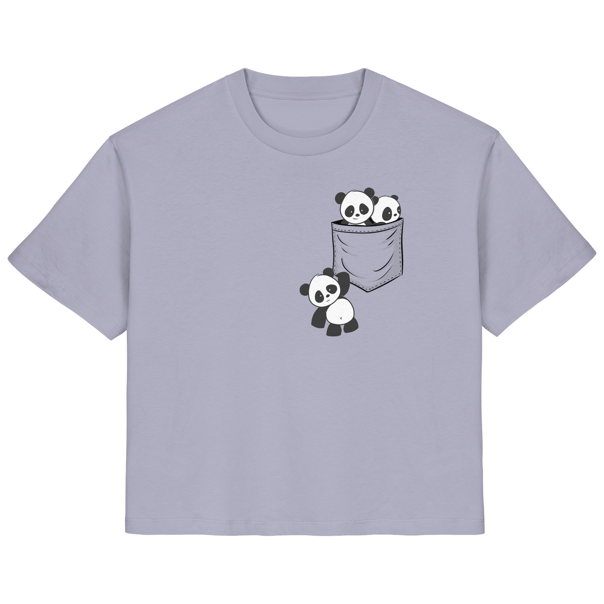 Kawaii Pandas in der Tasche - Ladies Organic Shirt