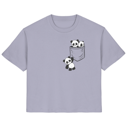 Kawaii Pandas in der Tasche - Ladies Organic Shirt