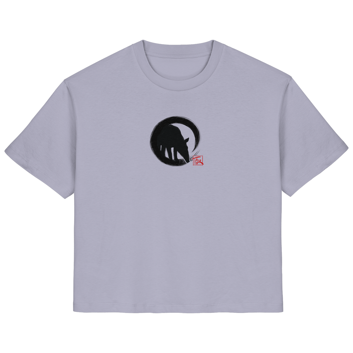 Zen Tapir im japanischen Enso Kreis - Ladies Organic Shirt