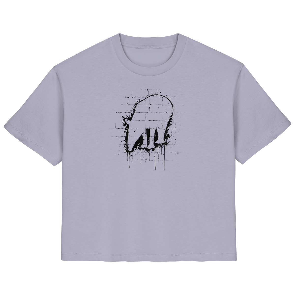 Urban Street Art Tapir Silhouette - Ladies Organic Shirt