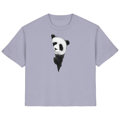 Panda Bär Illustration - Ladies Organic Shirt