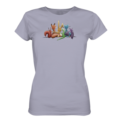Regenbogen Tiere für Freundschaft, Toleranz und Vielfalt - Ladies Organic Shirt