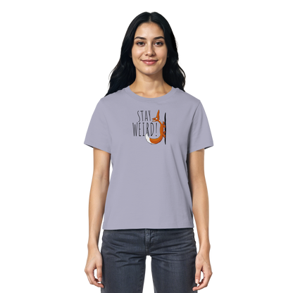 Stay Weird! Schräger Fuchs - Ladies Organic Shirt