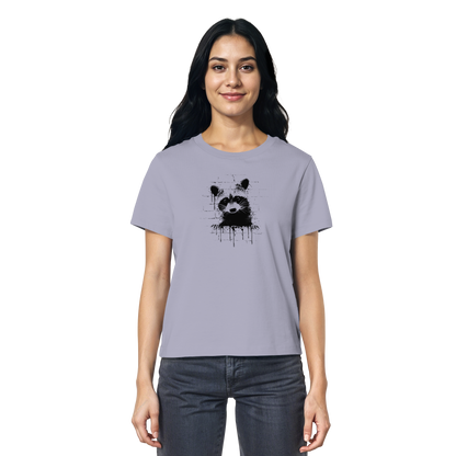 Funky Street Art Waschbär - Ladies Organic Shirt