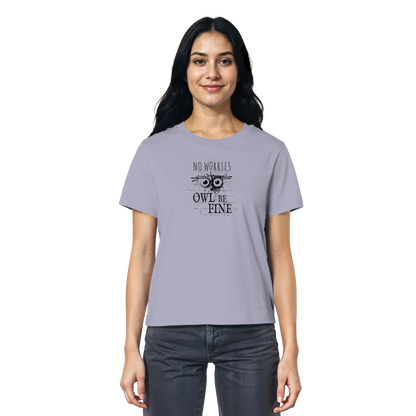 Owl Be Fine Street Art Eule - Ladies Organic Shirt