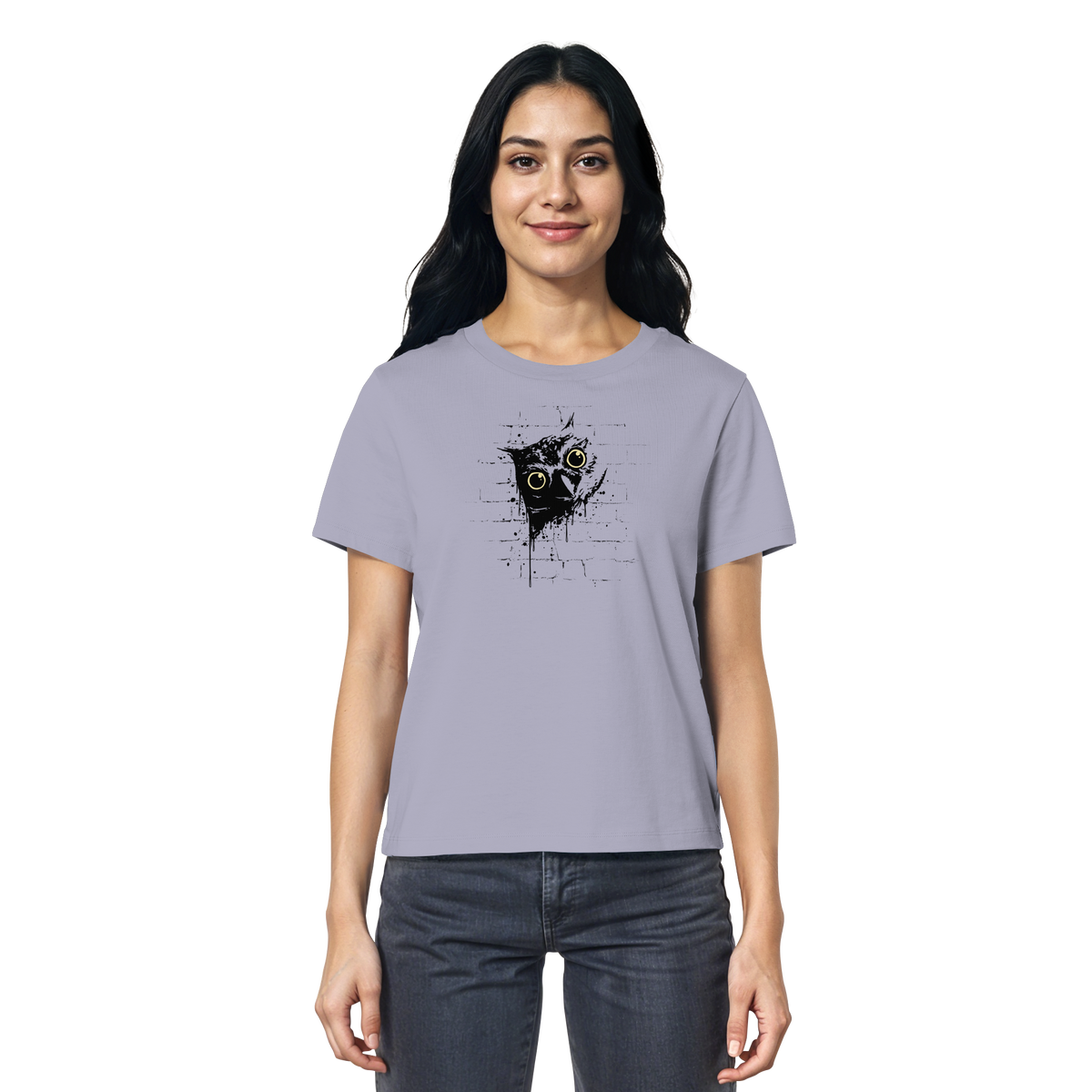 Lässige Street Art Eule - Ladies Organic Shirt