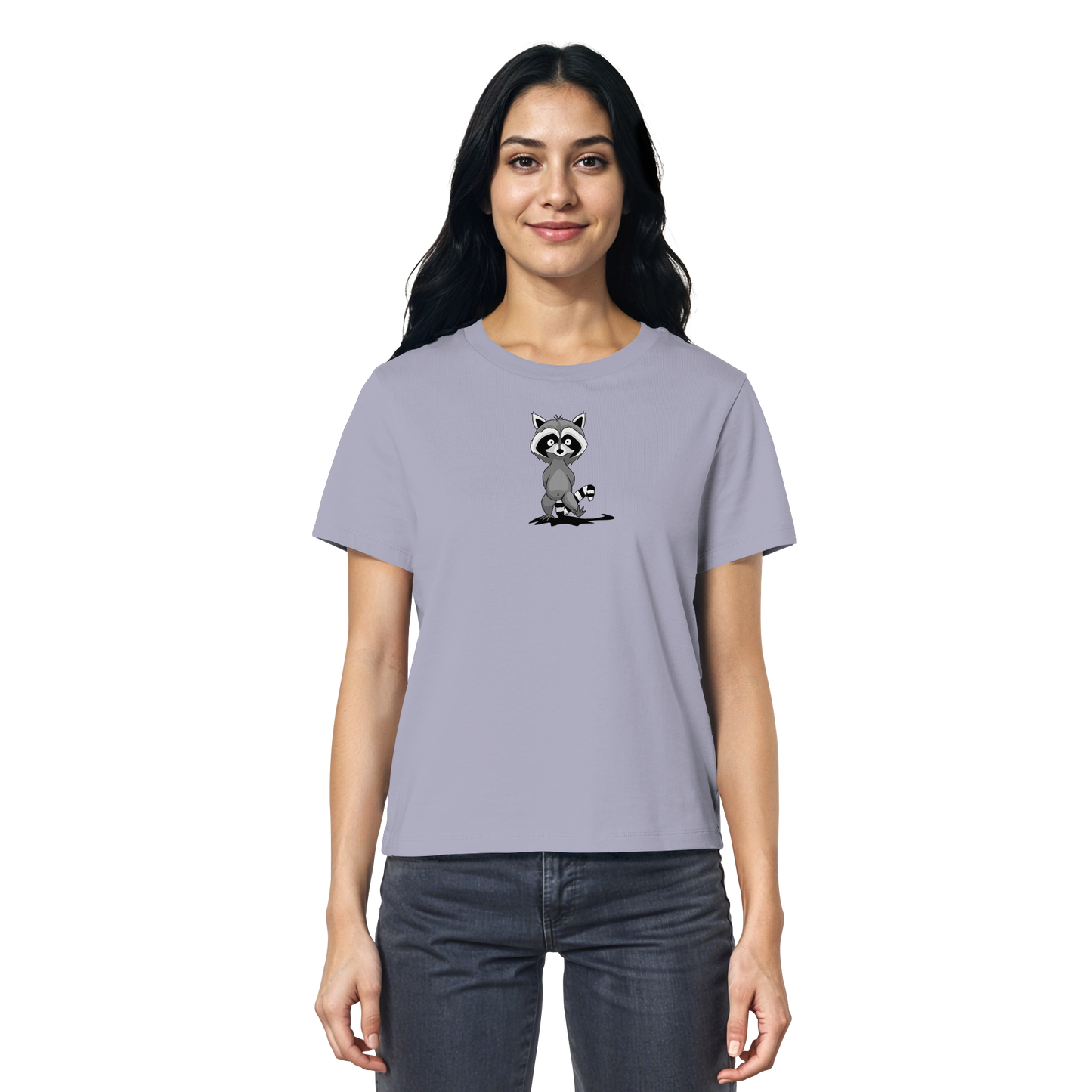 Frecher kleiner Waschbär - Ladies Organic Shirt
