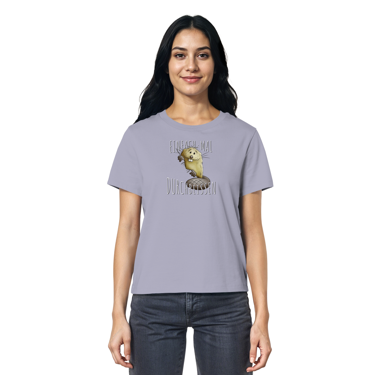 Einfach mal Durchbeissen Biber - Ladies Organic Shirt