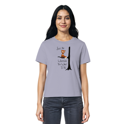 Just Be Whatever | Fuchs wie Eule - Ladies Organic Shirt