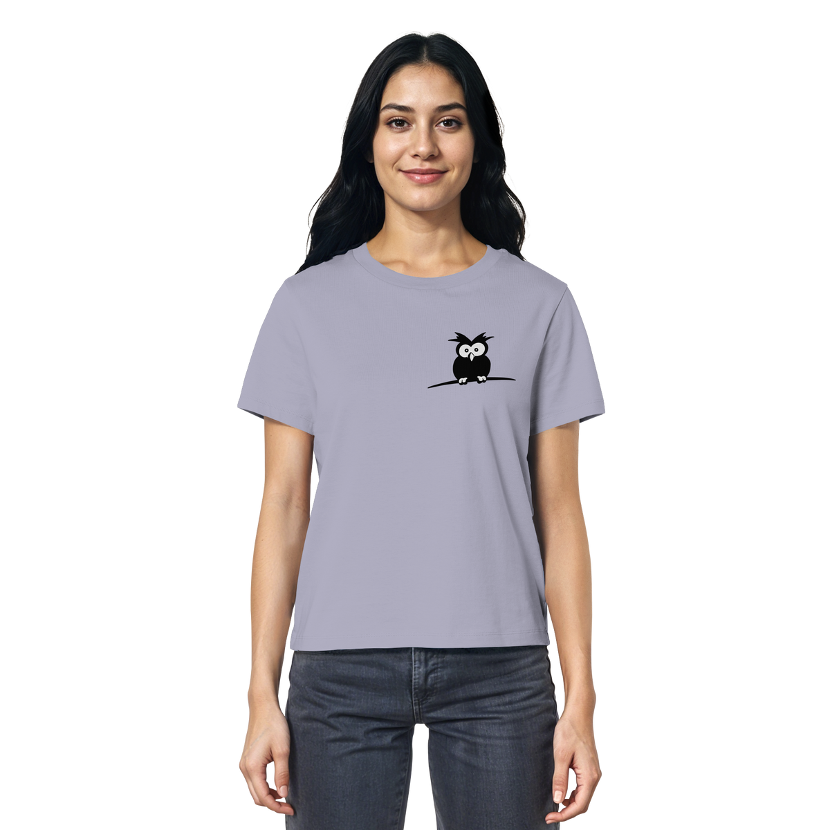 Kleine struppige Eule - Ladies Organic Shirt
