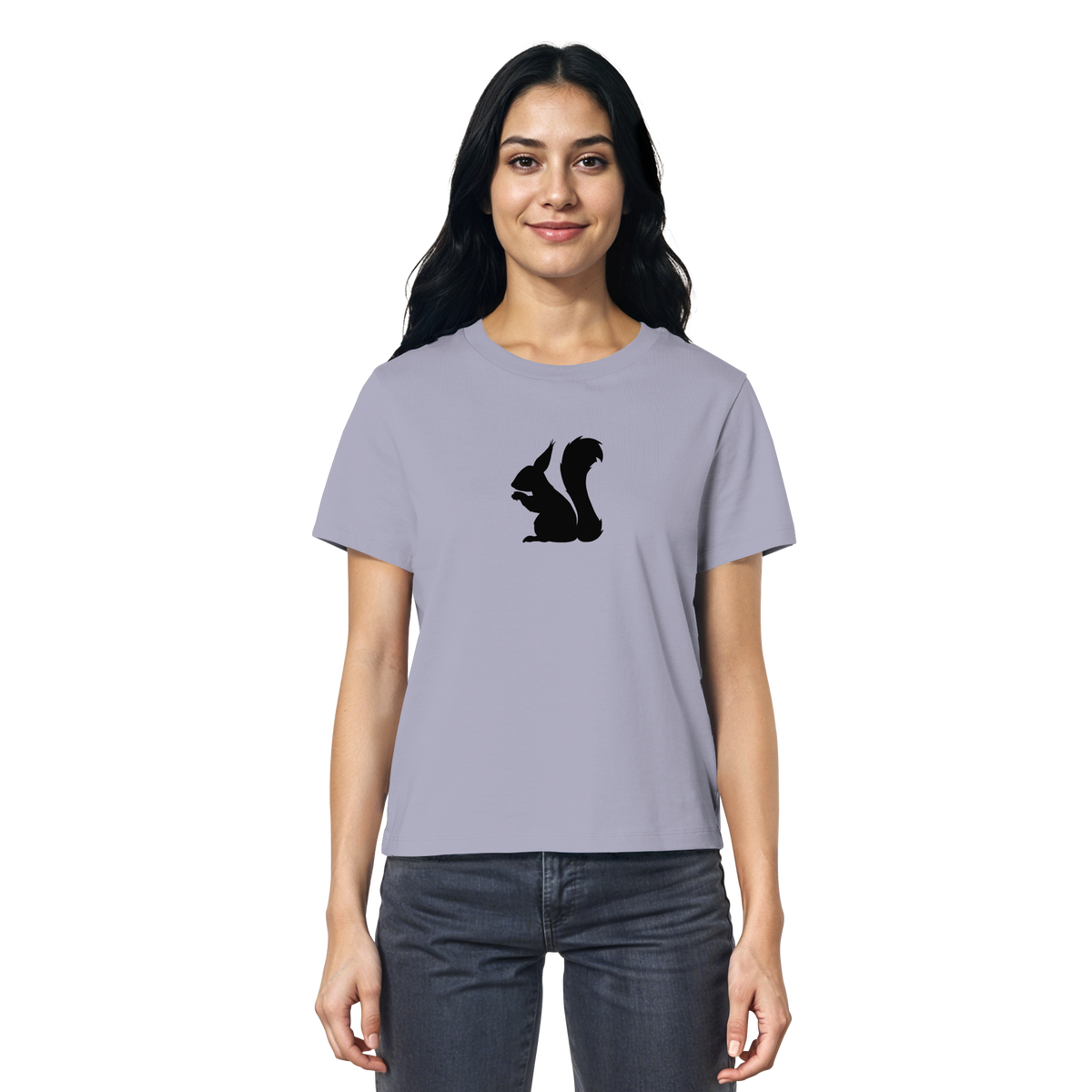 Eichhörnchen Silhouette - Ladies Organic Shirt