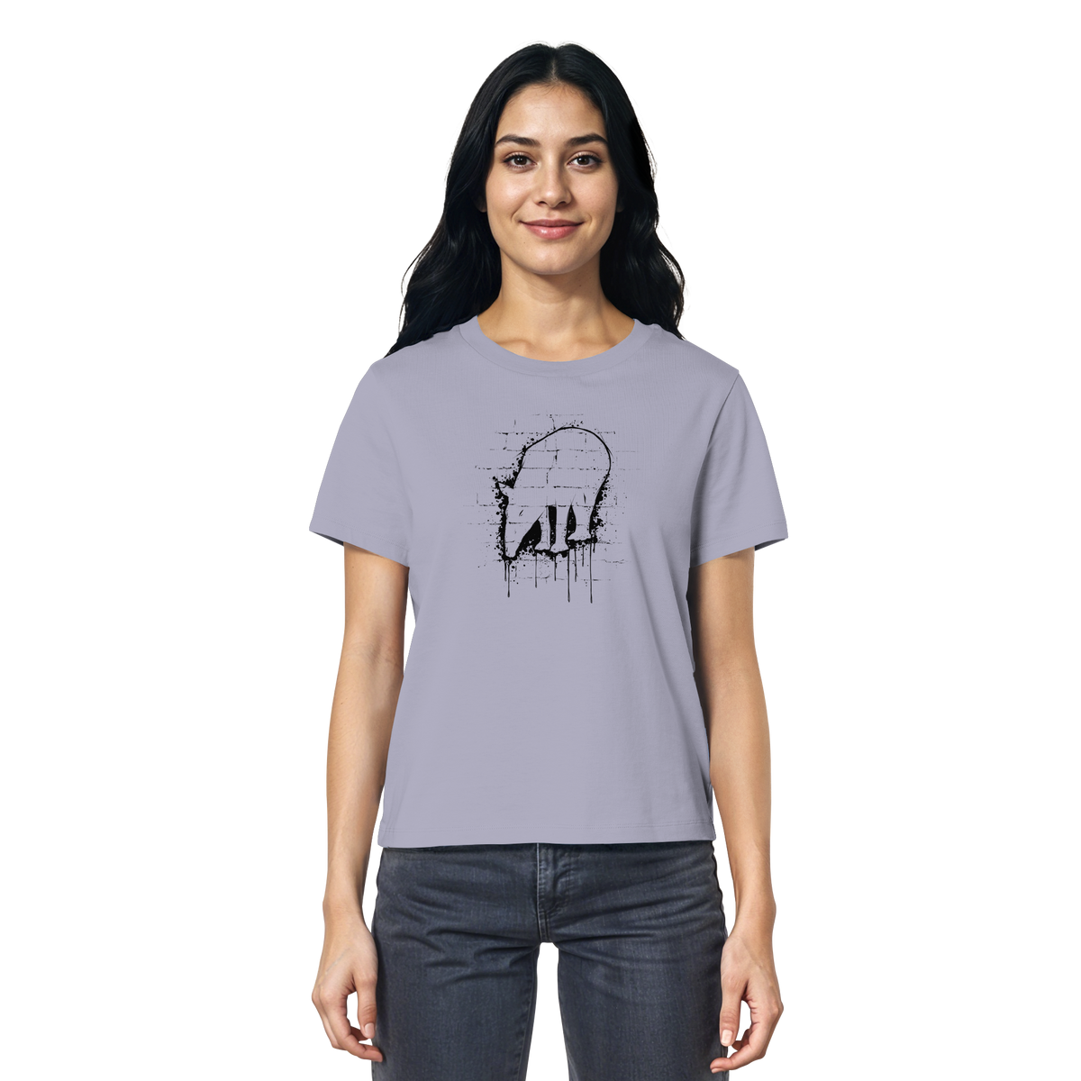 Urban Street Art Tapir Silhouette - Ladies Organic Shirt
