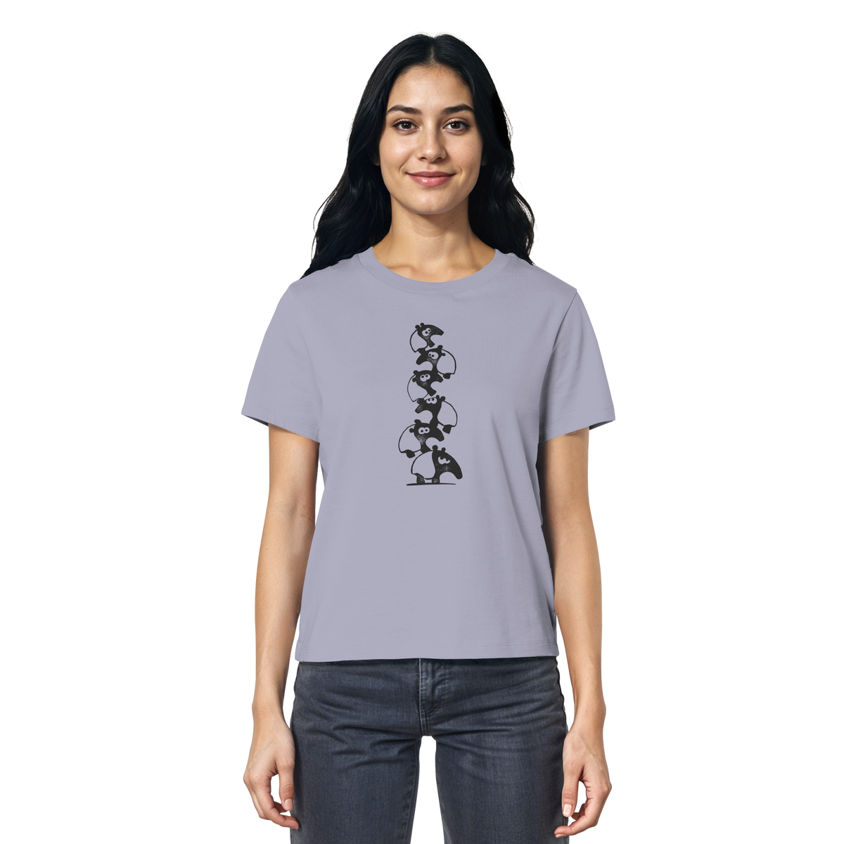 Lustiger Haufen aus Schabracken-Tapiren - Ladies Organic Shirt