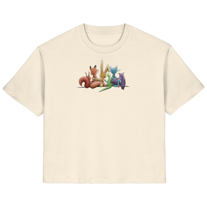 Regenbogen Tiere für Freundschaft, Toleranz und Vielfalt - Ladies Organic Shirt
