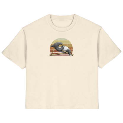 Lässiger Retro Sundown Tapir - Ladies Organic Shirt