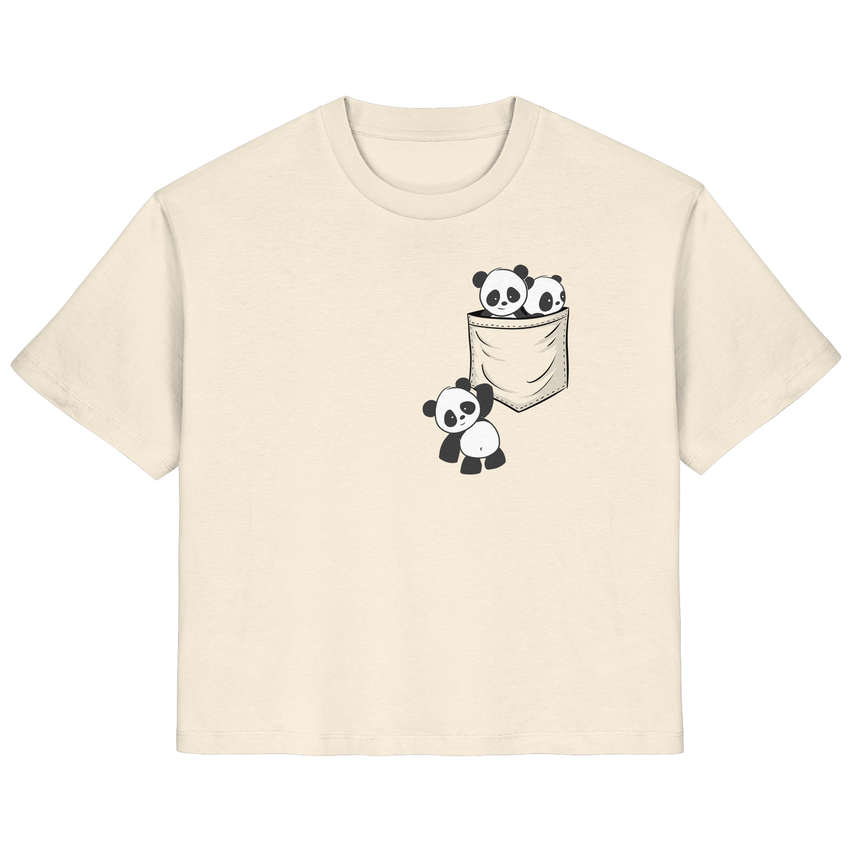 Kawaii Pandas in der Tasche - Ladies Organic Shirt