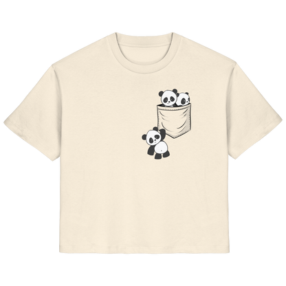 Kawaii Pandas in der Tasche - Ladies Organic Shirt