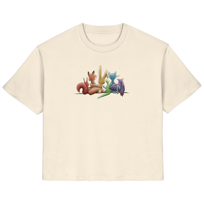Regenbogen Tiere für Freundschaft, Toleranz und Vielfalt - Ladies Organic Shirt