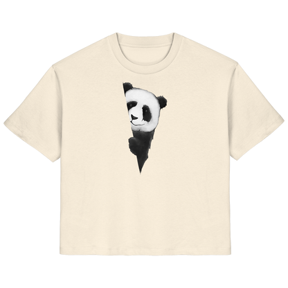 Panda Bär Illustration - Ladies Organic Shirt