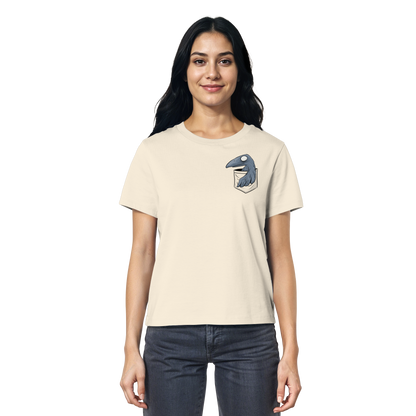 Grufti Rabe Krähe in der Tasche - Ladies Organic Shirt
