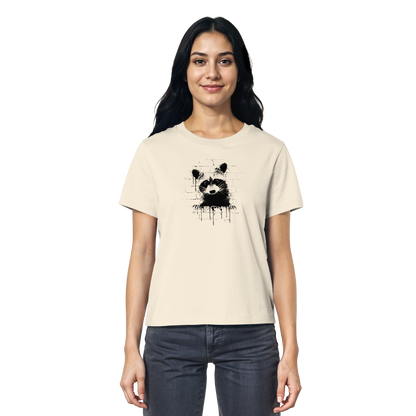 Funky Street Art Waschbär - Ladies Organic Shirt