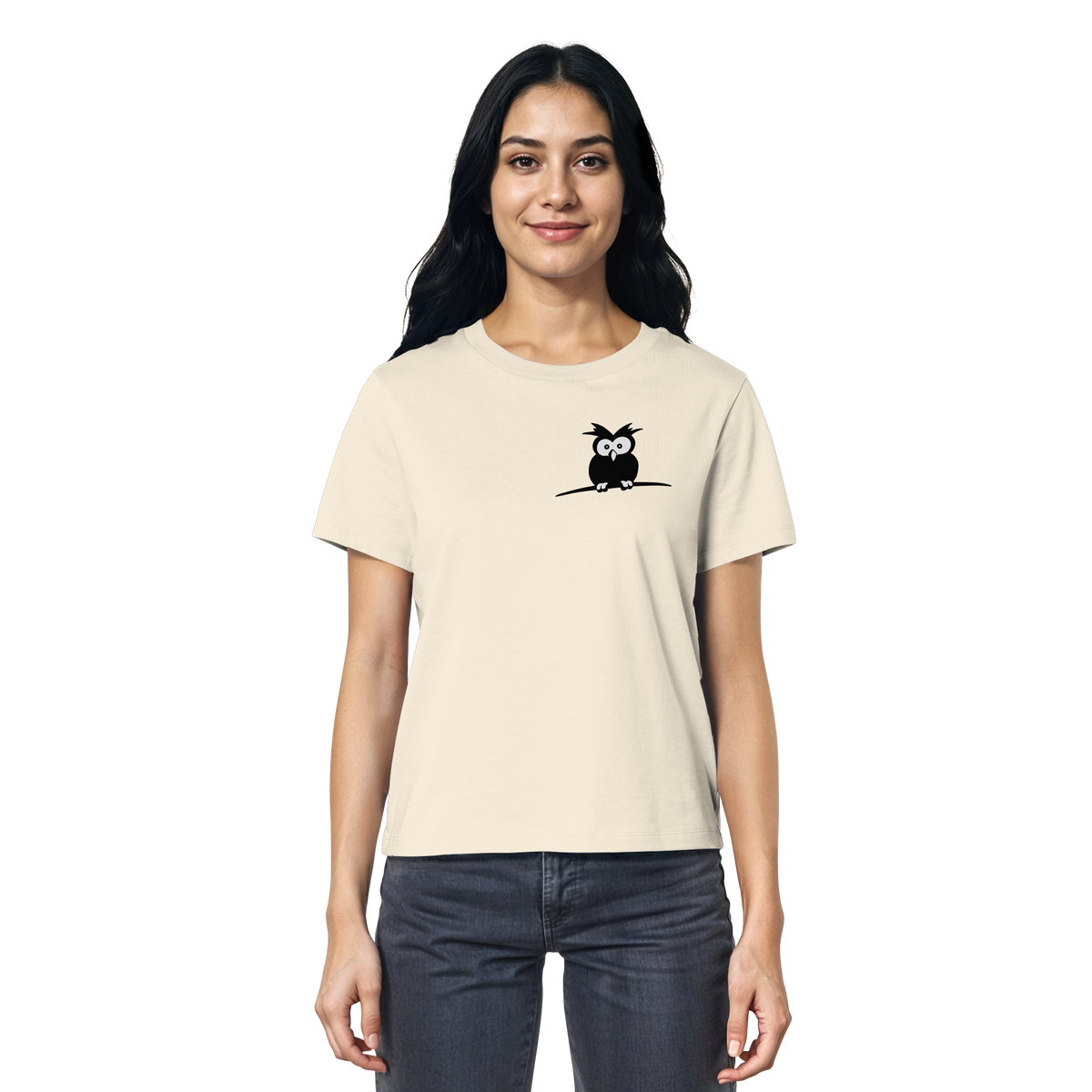 Kleine struppige Eule - Ladies Organic Shirt