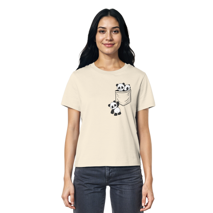 Kawaii Pandas in der Tasche - Ladies Organic Shirt