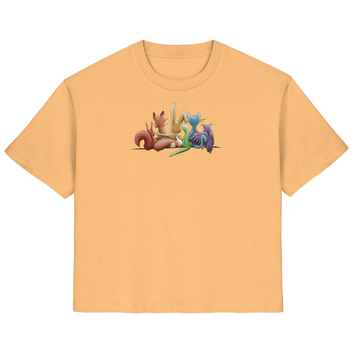 Regenbogen Tiere für Freundschaft, Toleranz und Vielfalt - Ladies Organic Shirt