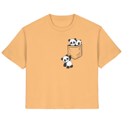 Kawaii Pandas in der Tasche - Ladies Organic Shirt