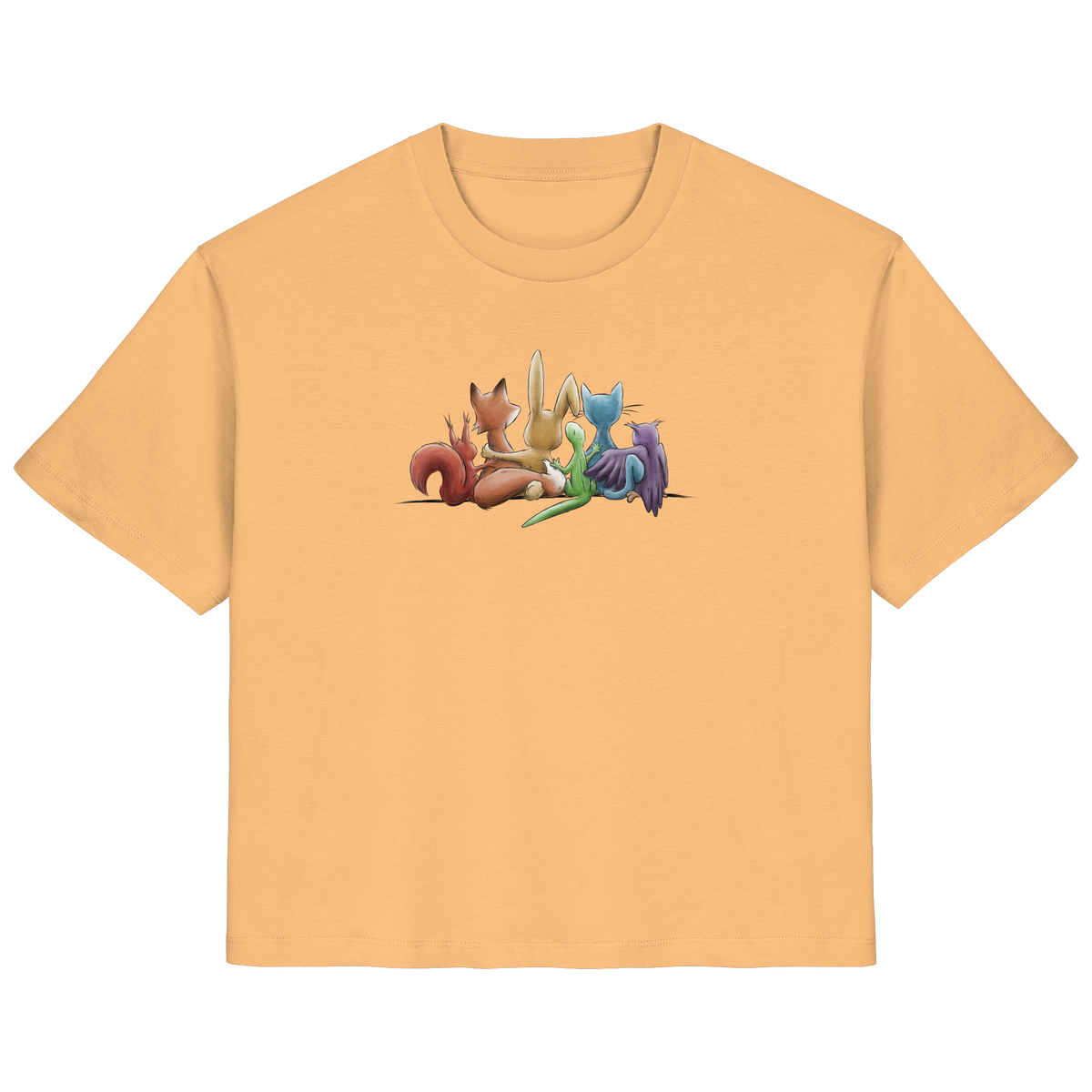 Regenbogen Tiere für Freundschaft, Toleranz und Vielfalt - Ladies Organic Shirt
