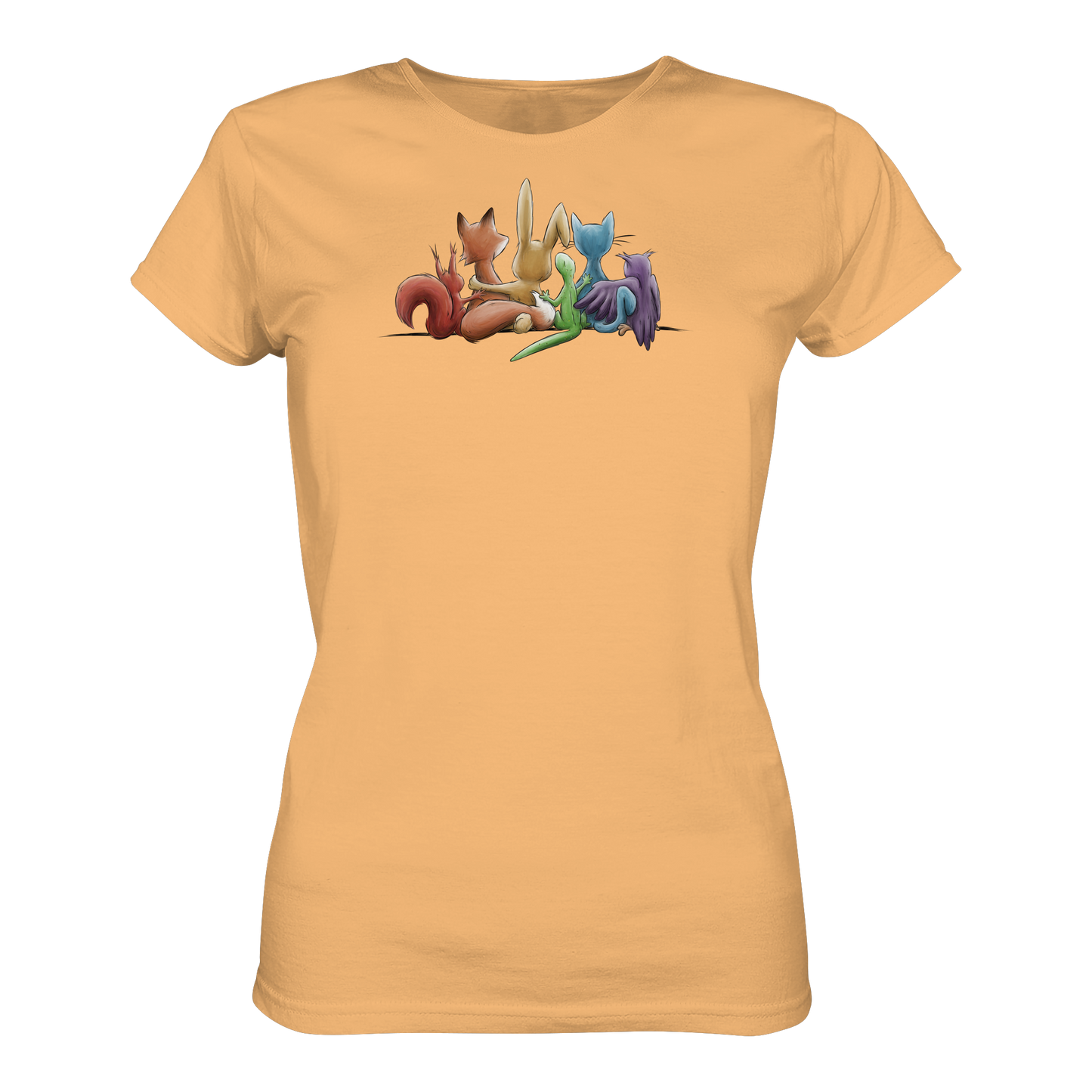 Regenbogen Tiere für Freundschaft, Toleranz und Vielfalt - Ladies Organic Shirt