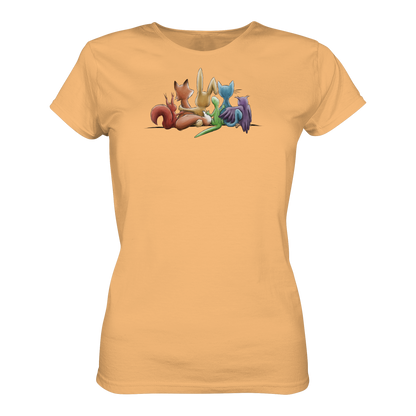 Regenbogen Tiere für Freundschaft, Toleranz und Vielfalt - Ladies Organic Shirt