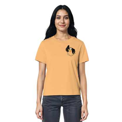 Kleiner Rabe | schwarze Krähe In Tasche - Ladies Organic Shirt