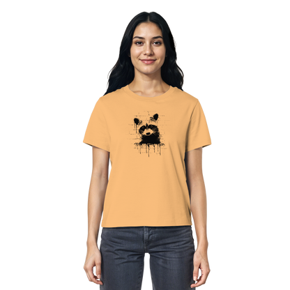 Funky Street Art Waschbär - Ladies Organic Shirt