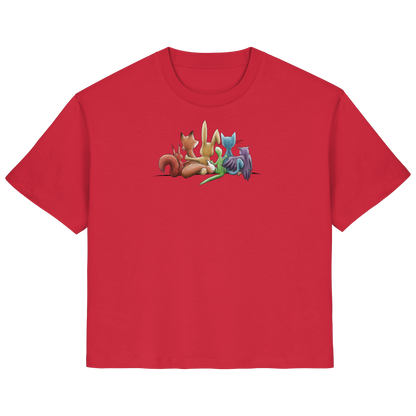 Regenbogen Tiere für Freundschaft, Toleranz und Vielfalt - Ladies Organic Shirt