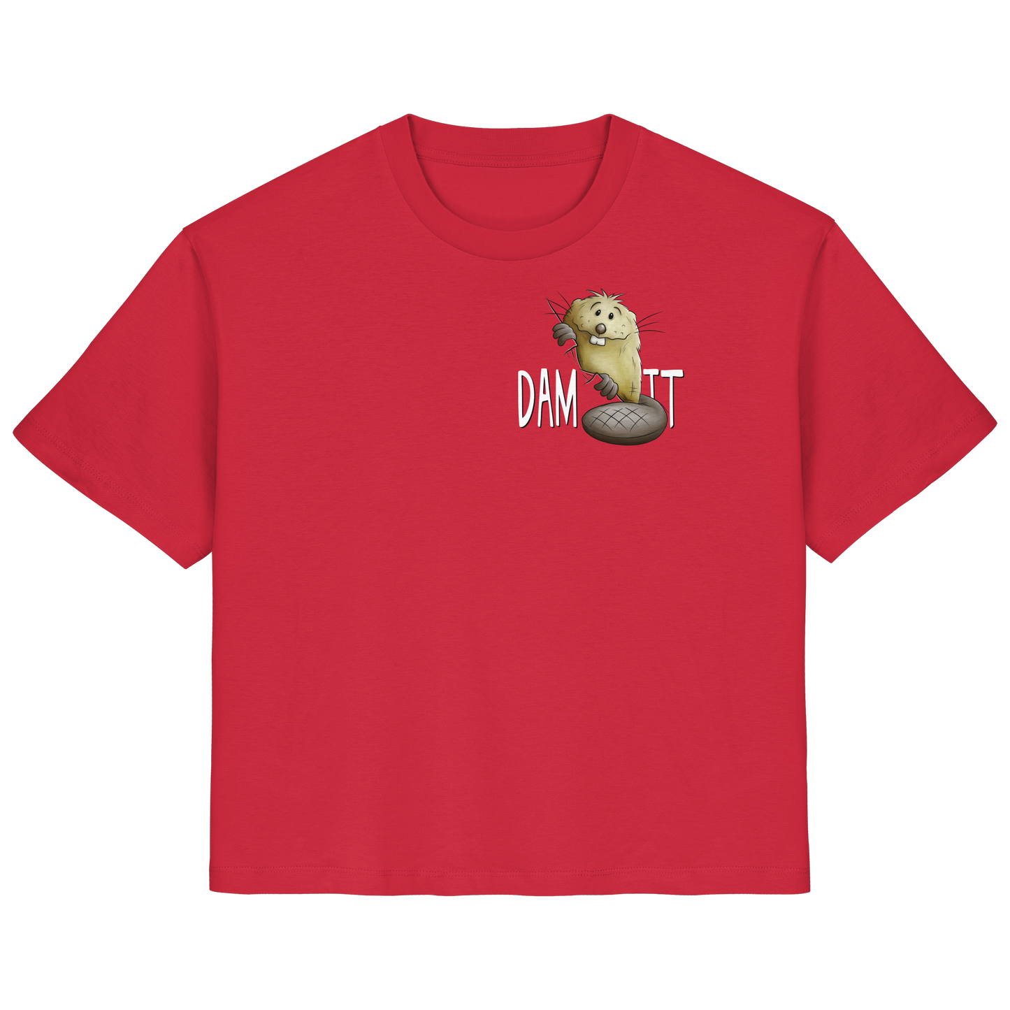 Dam It Verdammt Lustiger Biber - Ladies Organic Shirt