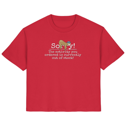 No-Activity Faultier - Ladies Organic Shirt