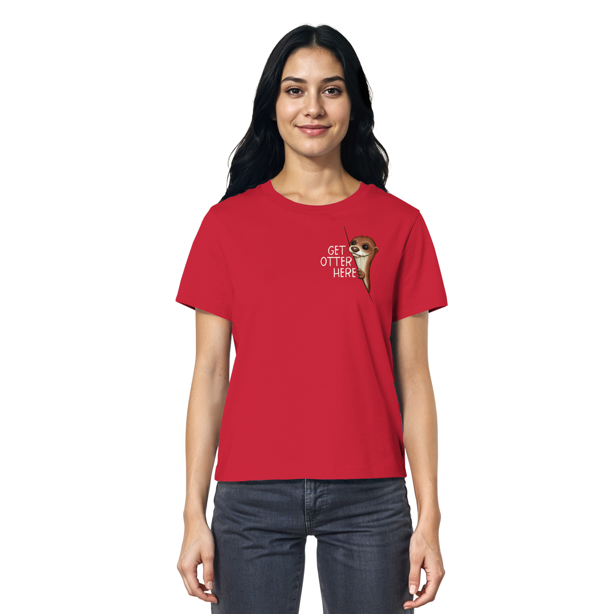 Get Otter Here | Lustiger Otter Kalauer - Ladies Organic Shirt