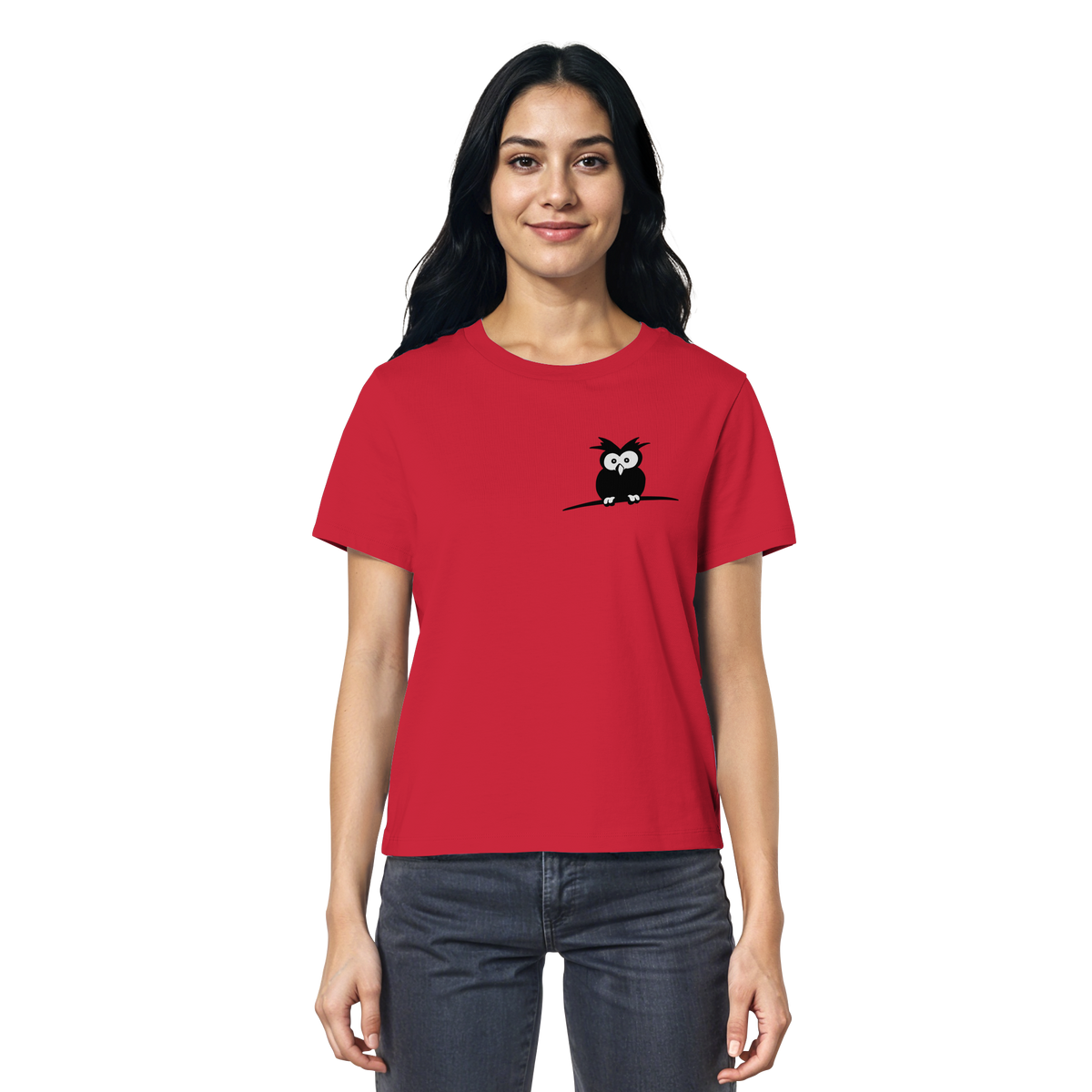 Kleine struppige Eule - Ladies Organic Shirt