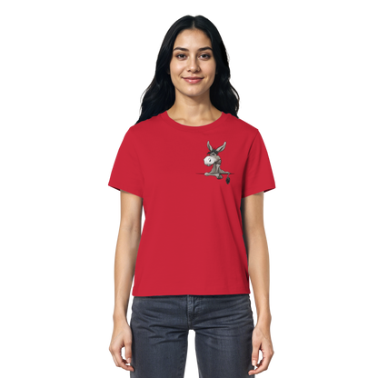 Lustiger lässiger Esel - Ladies Organic Shirt