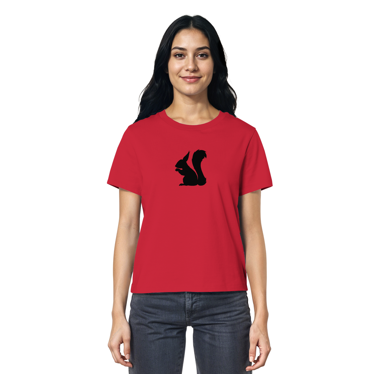 Eichhörnchen Silhouette - Ladies Organic Shirt