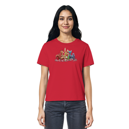 All Colors Matter! Regenbogen Tiere für Vielfalt - Ladies Organic Shirt