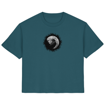 Schwarzer Rabe bei Vollmond  - Ladies Organic Shirt