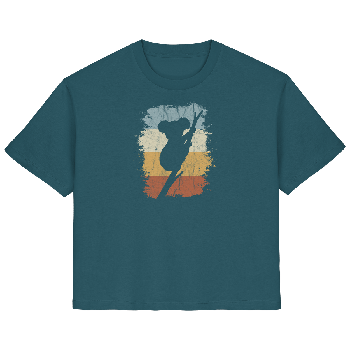 Retro kletternder Koala-Bär - Ladies Organic Shirt