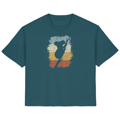 Retro kletternder Koala-Bär - Ladies Organic Shirt
