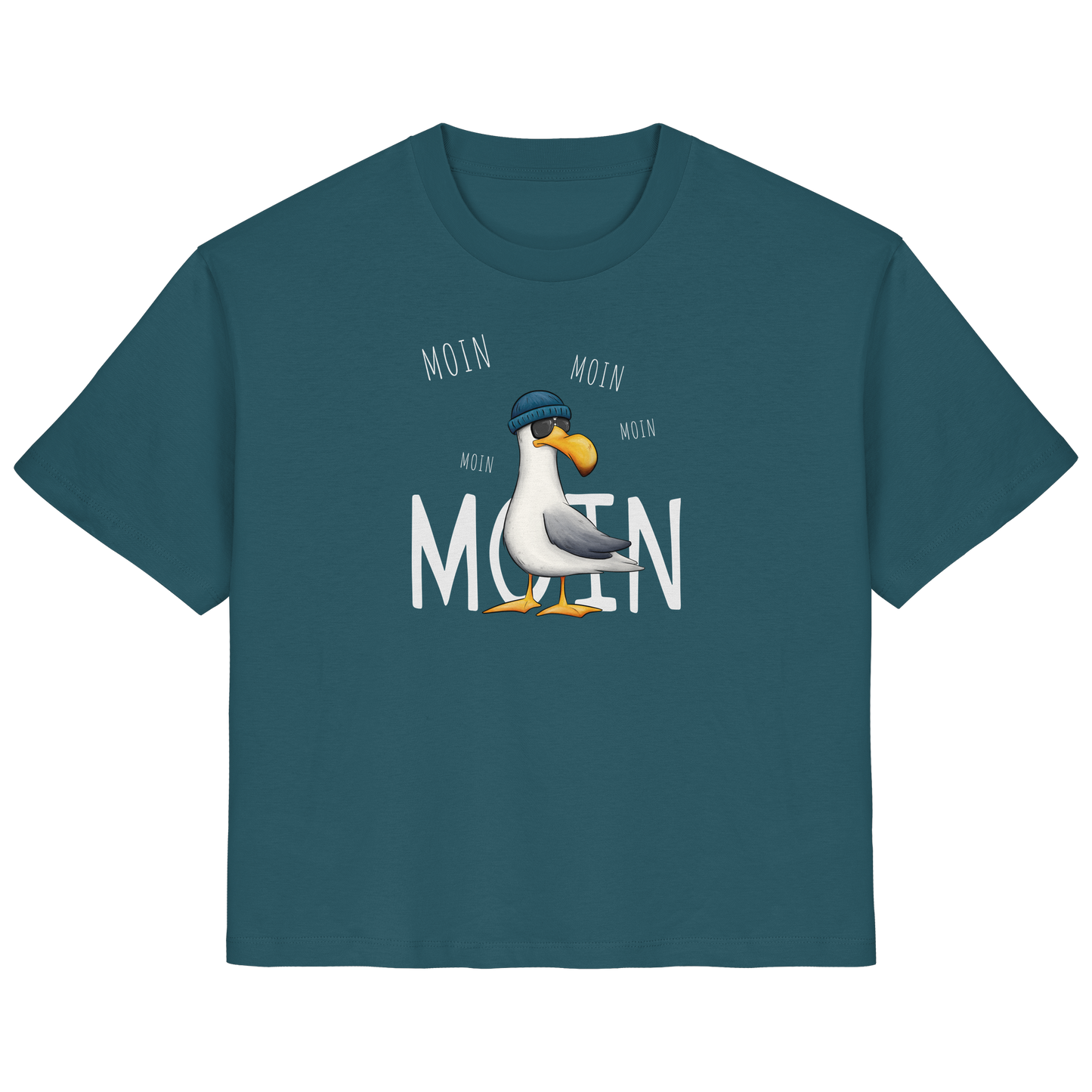 Moin Moin Lässige Hipster Möwe  - Ladies Organic Shirt