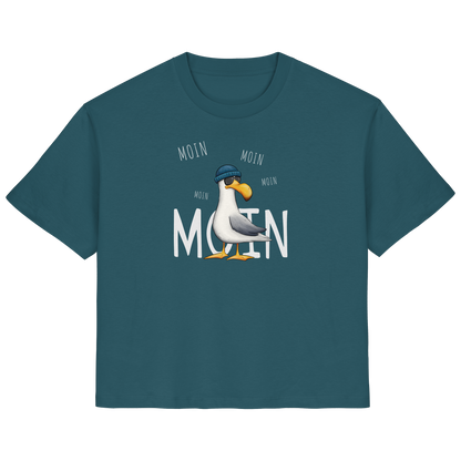 Moin Moin Lässige Hipster Möwe  - Ladies Organic Shirt