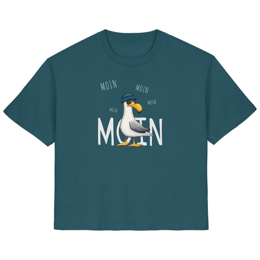 Moin Moin Lässige Hipster Möwe  - Ladies Organic Shirt